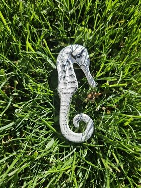 White Decorative Seahorse Handle